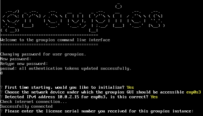 command line greeter